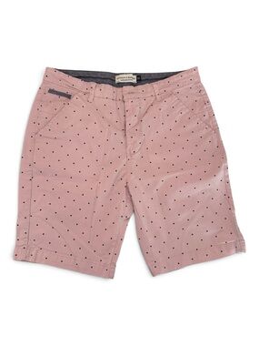 Pink and Navy Swiss Dot Men’s Chino Shorts